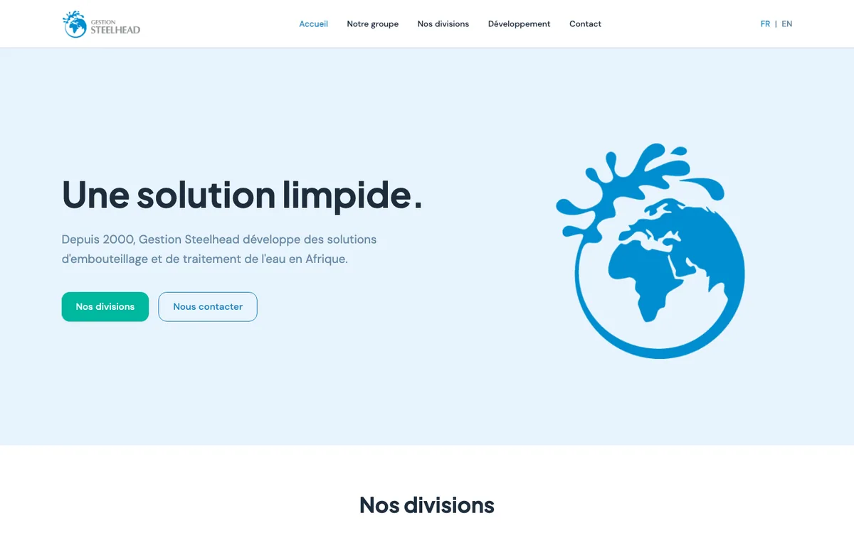 Page d'accueil de gestionsteelhead.com